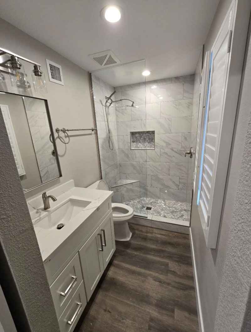 A newly remodeled kitchen