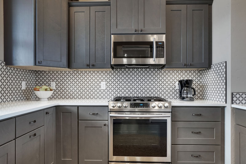 Kitchen with new cabinets
