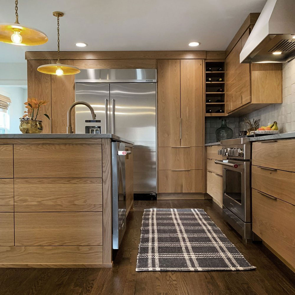 Kitchen with new cabinets from Deluxe Cabinets & Surfaces in Sandy UT